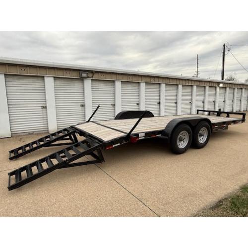 Henderson, Kentucky, Indiana, Illinois Dealer and Sales 83x20 (18+2) Equipment Hauler Rear Angle Ramps Down