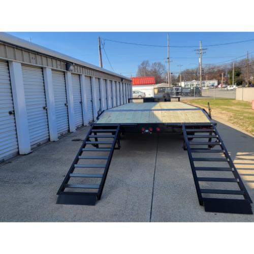 Henderson, Kentucky, Indiana, Illinois Dealer and Sales 102x22 (18+4) Deckover Rear View Ramp Down